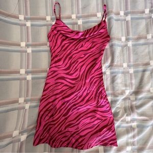 Princess Polly Pink Satin Gia Mini Dress